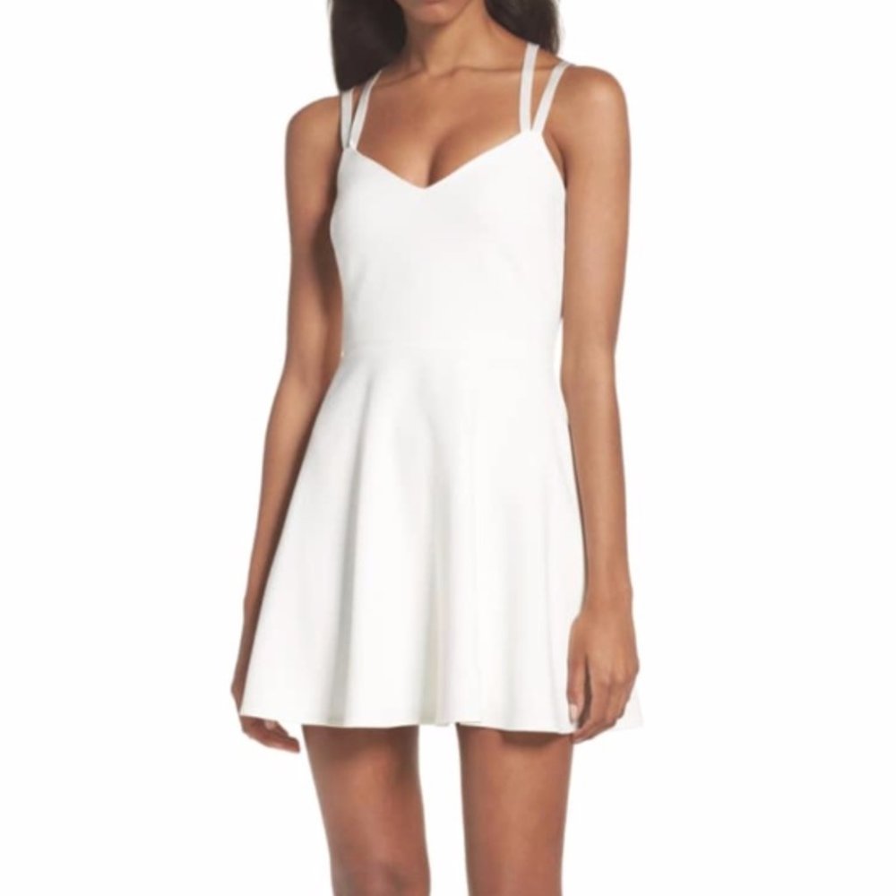 French Connection Whisper Light Fit & Flare Dress